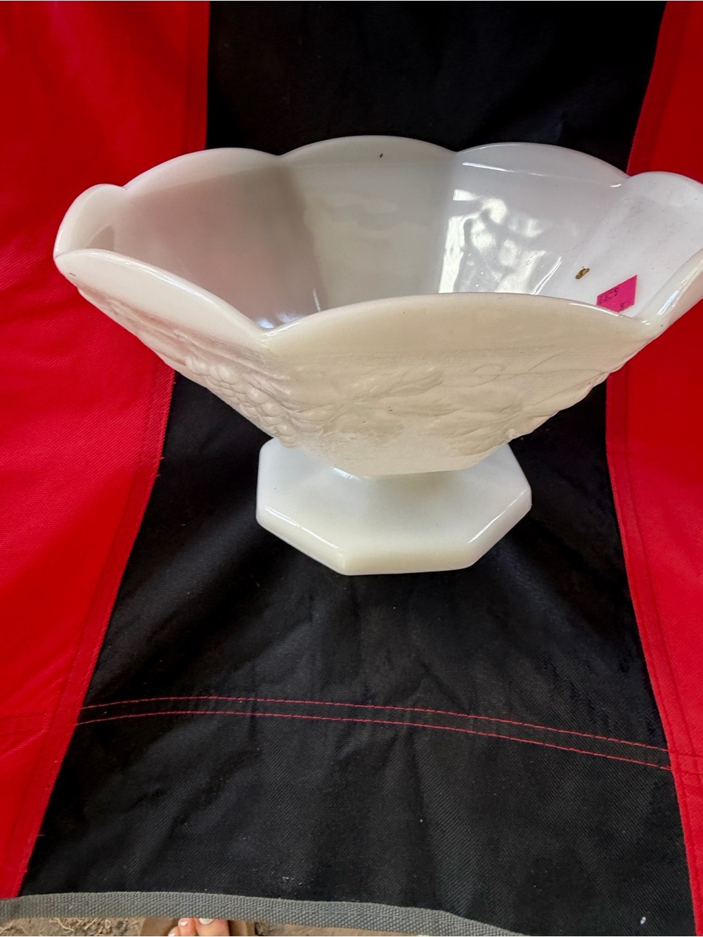 White Decorative Pedestal Bowl - Home Accents
